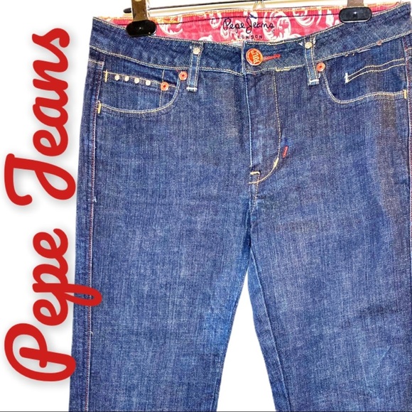 Pepe Jeans Blue Boot Cut Women Jeans - Picture 3 of 12